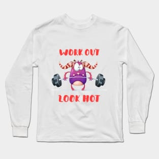 Work Out Look Hot Long Sleeve T-Shirt